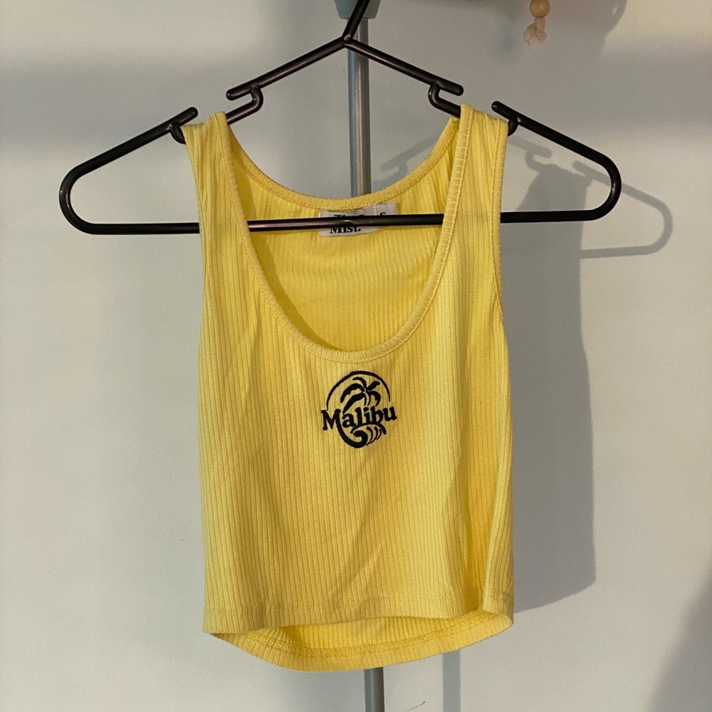 Tigermist Malibu crop tank top